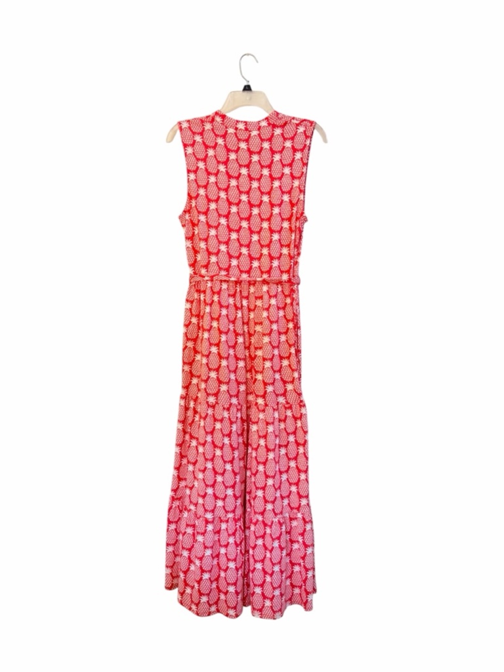 Boden Naomi red white pineapple maxi dress - Picture 9 of 12